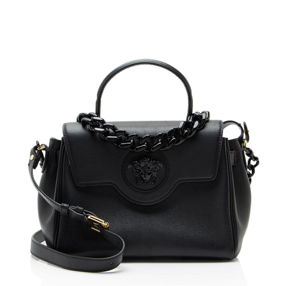 Versace Calfskin La Medusa Medium Top Handle